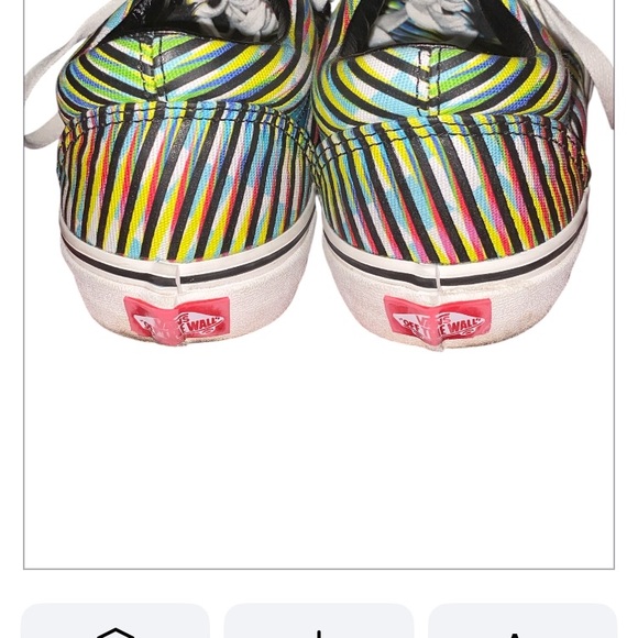 Vans 8m Multicolor Striped Skater, 90s Sneakers - Picture 2 of 3